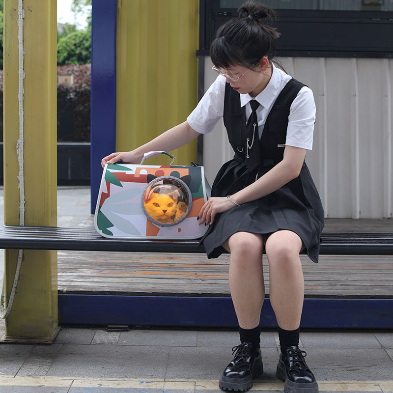 Pet Supplies Cat Bag Out Transparent