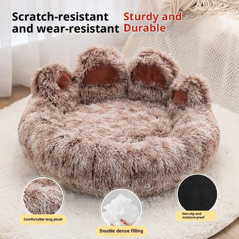 Two-color Thickened Pet Bed Good-looking