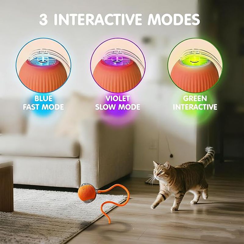 Cat Interactive Ball Toys Automatic Rolling