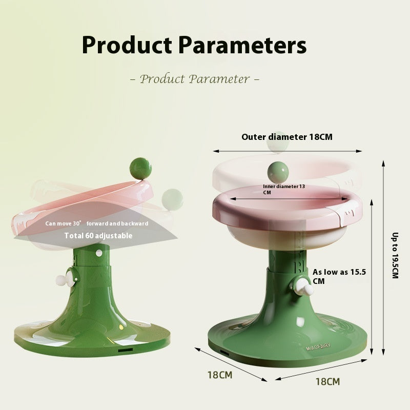 Lifting Ceramic Cat Feeding Bowl