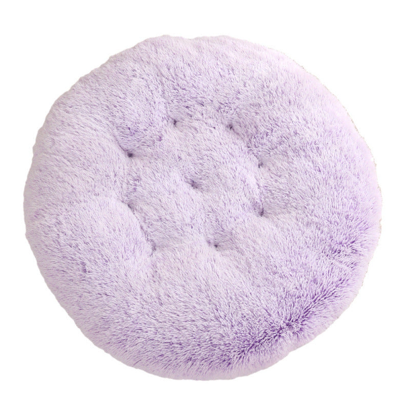 Round Pet Mat Dog Bed Plush Warm
