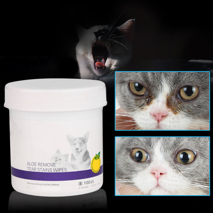 Pet Eye Grooming Wipes Dog Cat Eyes