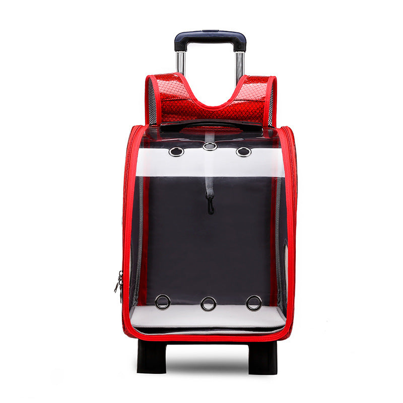 Pet Trolley Transparent Folding Bag