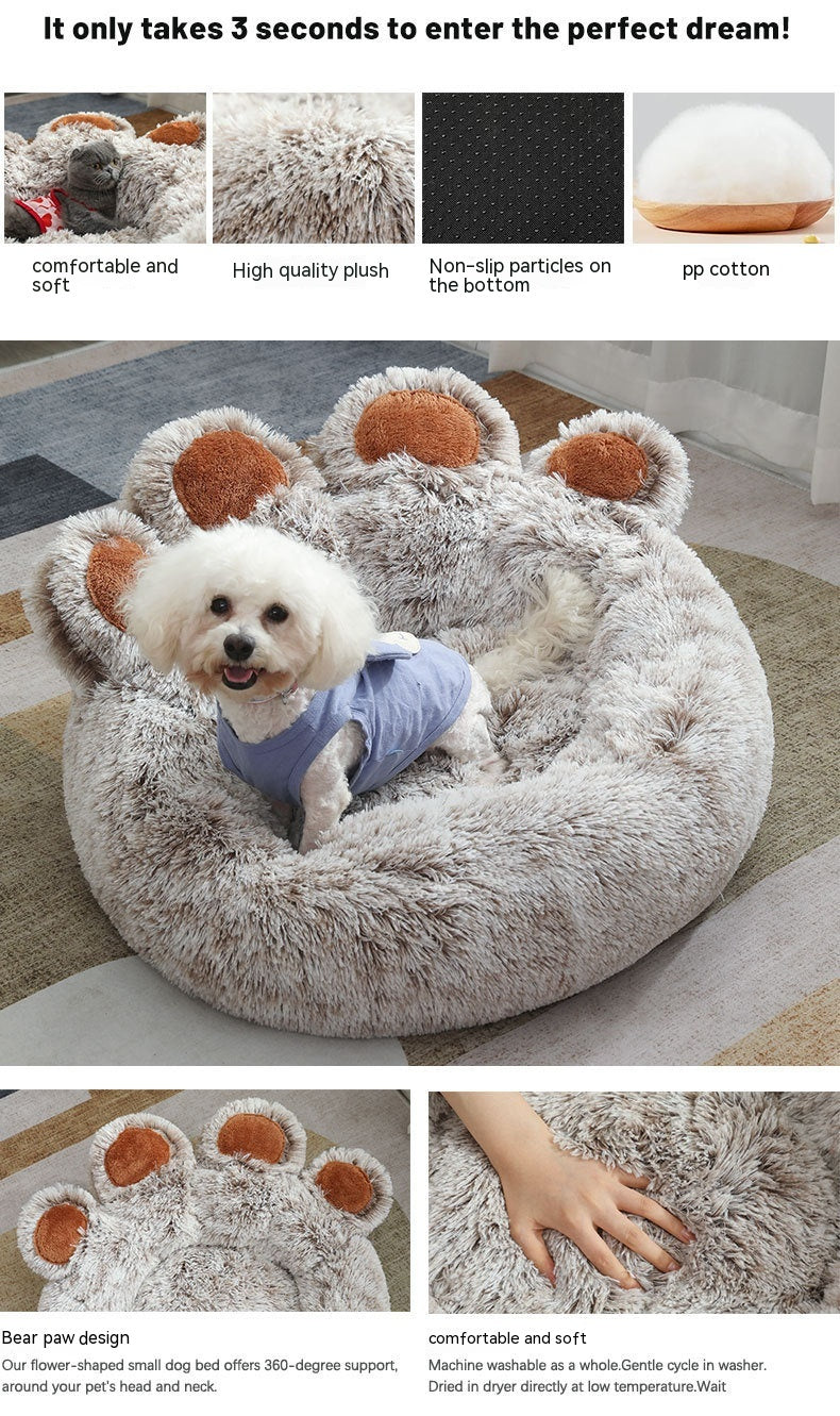 Pet Bed Winter Warm Hand-shaped