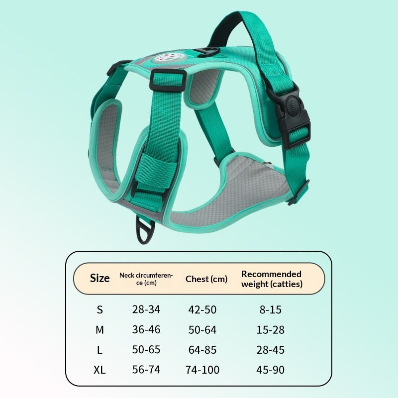 Large Dog Chest Harness Leash Portable