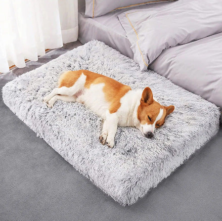 Plush Square Pet Bed