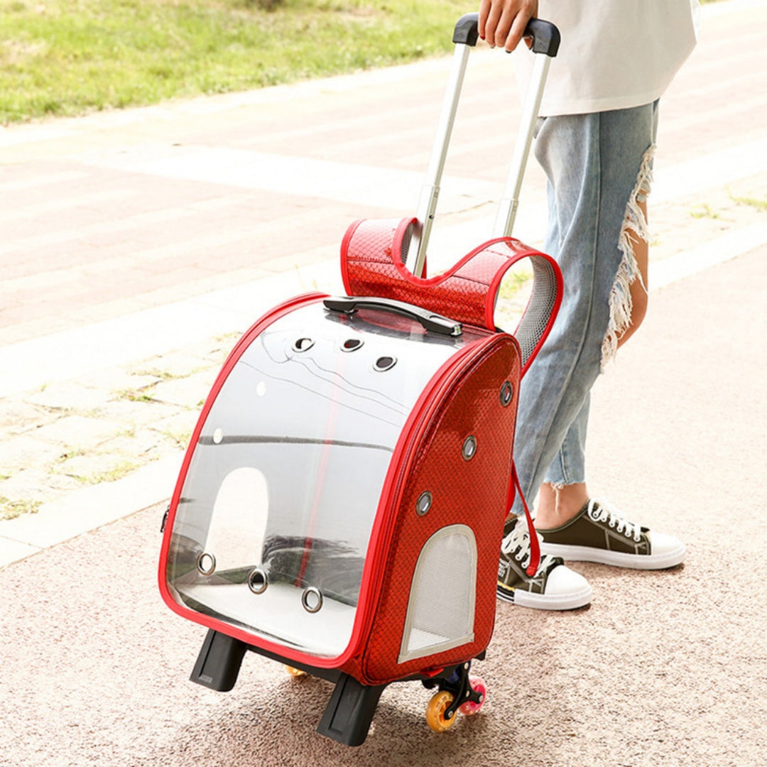 Pet Trolley Transparent Folding Bag