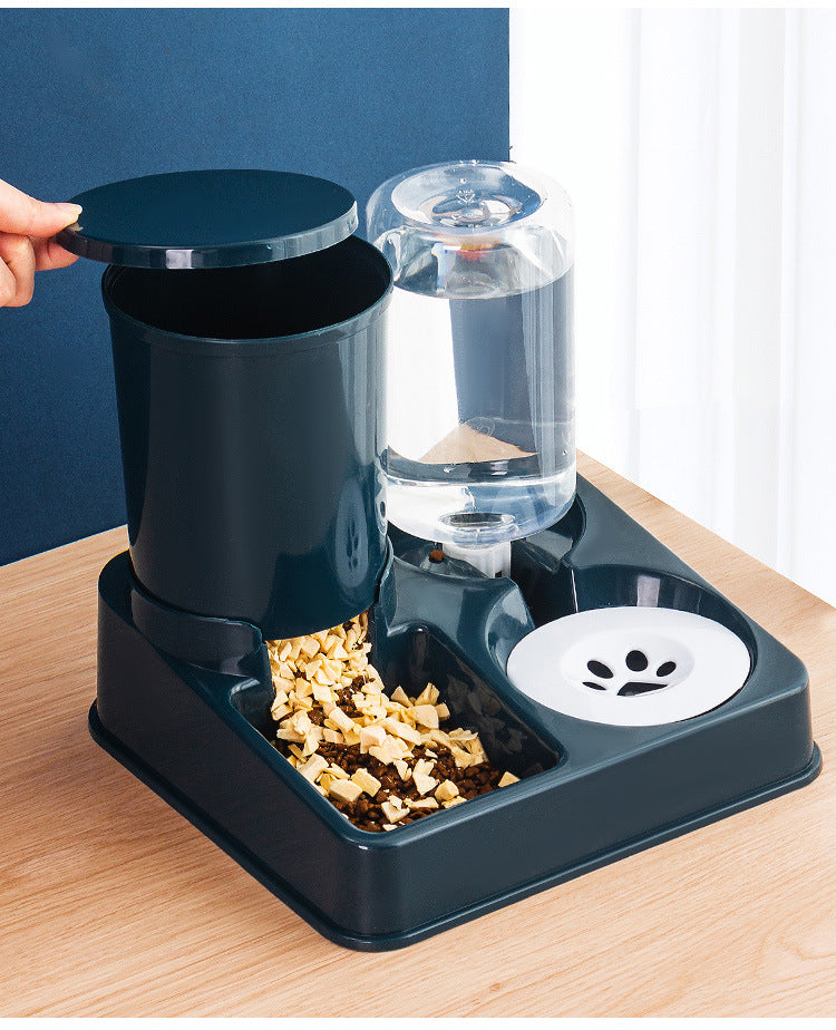 Pet Automatic Cat Food Dog Bowl And Basin