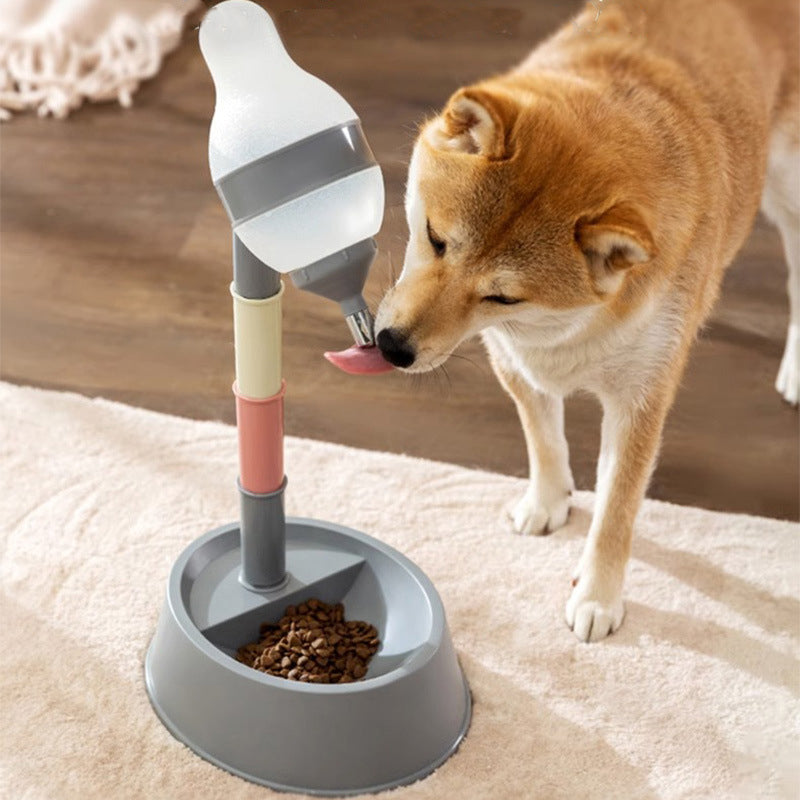 Pet Standing Water Dispenser Cat Dog Standing Bowl