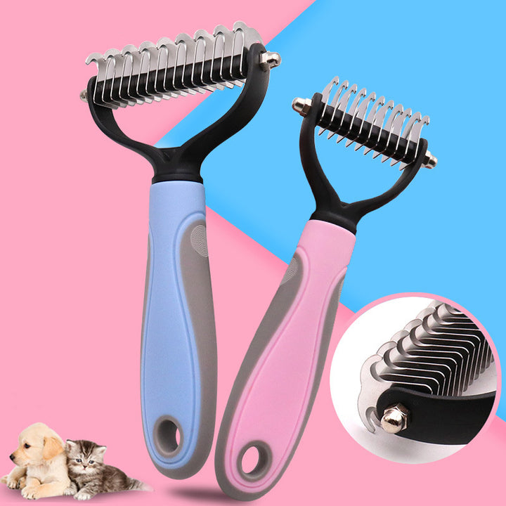 Stainless Double-sided Pet Brush Hair Removal