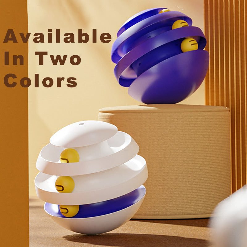 3 Layers Cat Toy Interactive Tower Turntable Toys