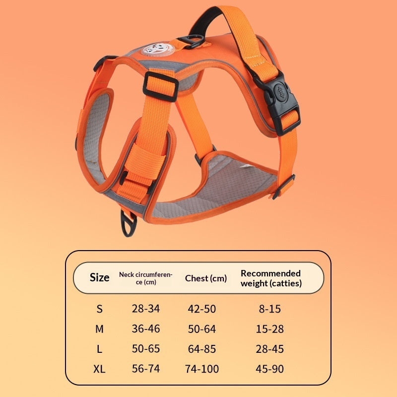 Large Dog Chest Harness Leash Portable