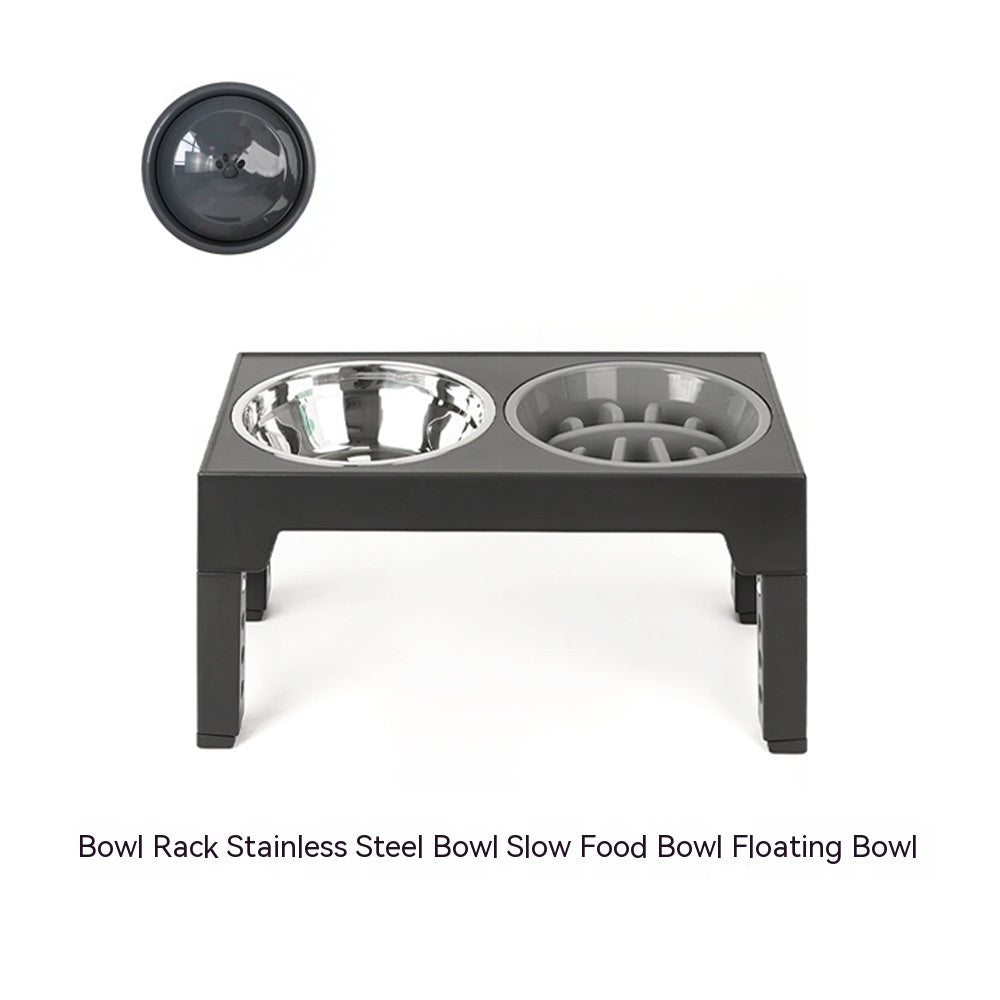 Lifting Dog Bowl Rack Neck Protection