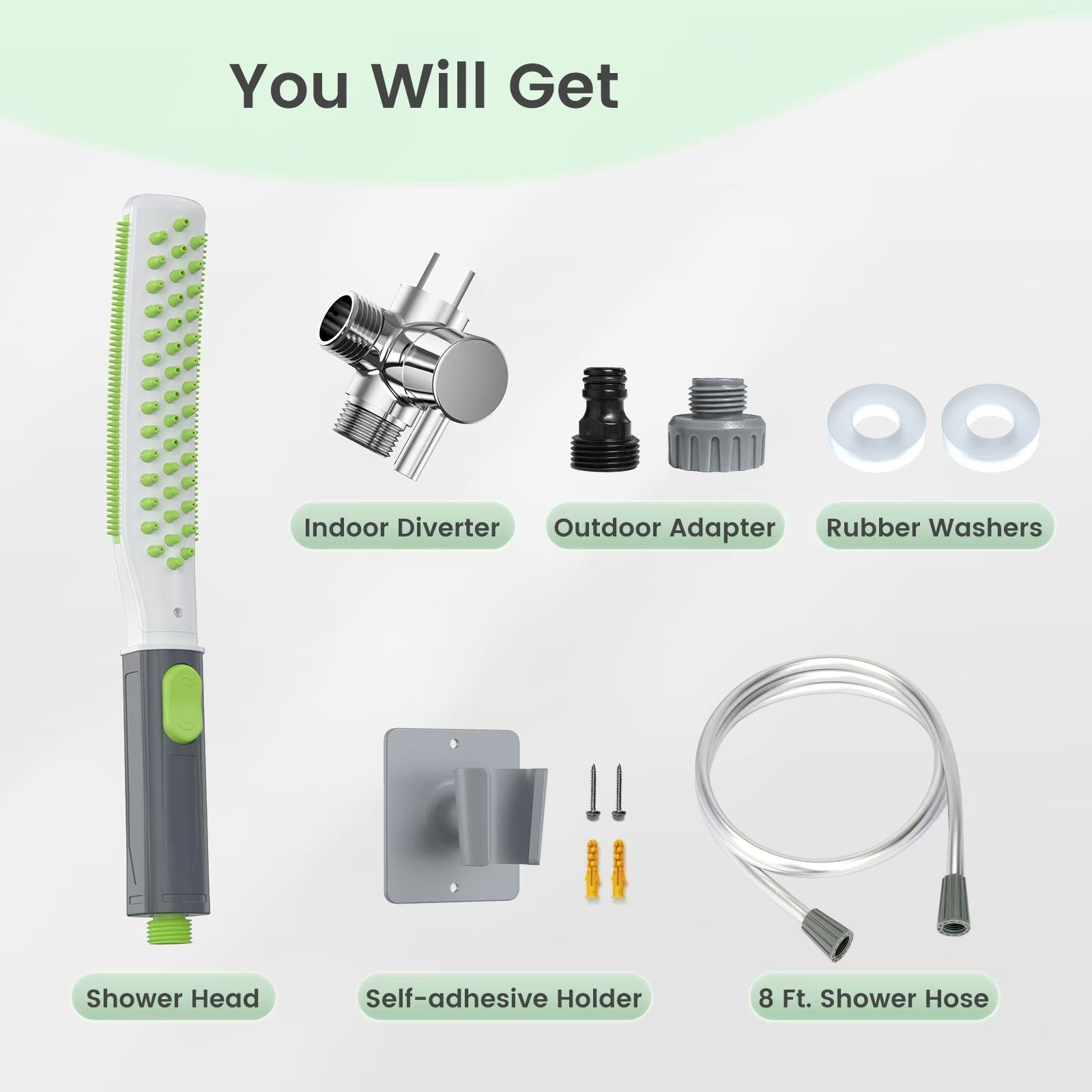 Pet Bathing Brush Showerhead Bath And Shower Brush