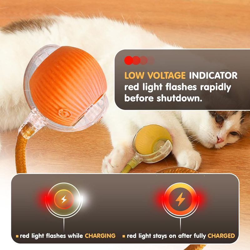 Cat Interactive Ball Toys Automatic Rolling