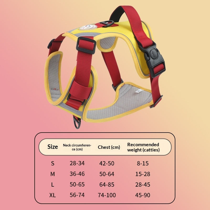 Large Dog Chest Harness Leash Portable
