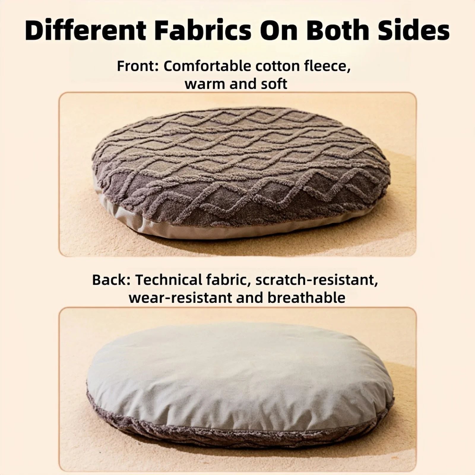 Soft Puppy Bed Durable Calming Pet Cuddler