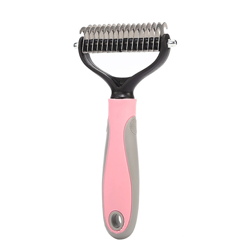 Stainless Double-sided Pet Brush Hair Removal