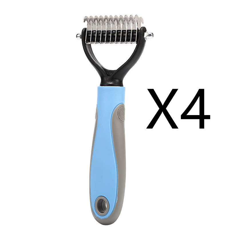 Stainless Double-sided Pet Brush Hair Removal