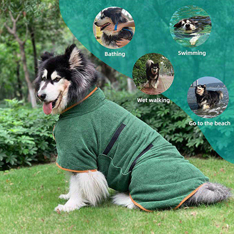 Pet Bathrobe Fast Drying Towel