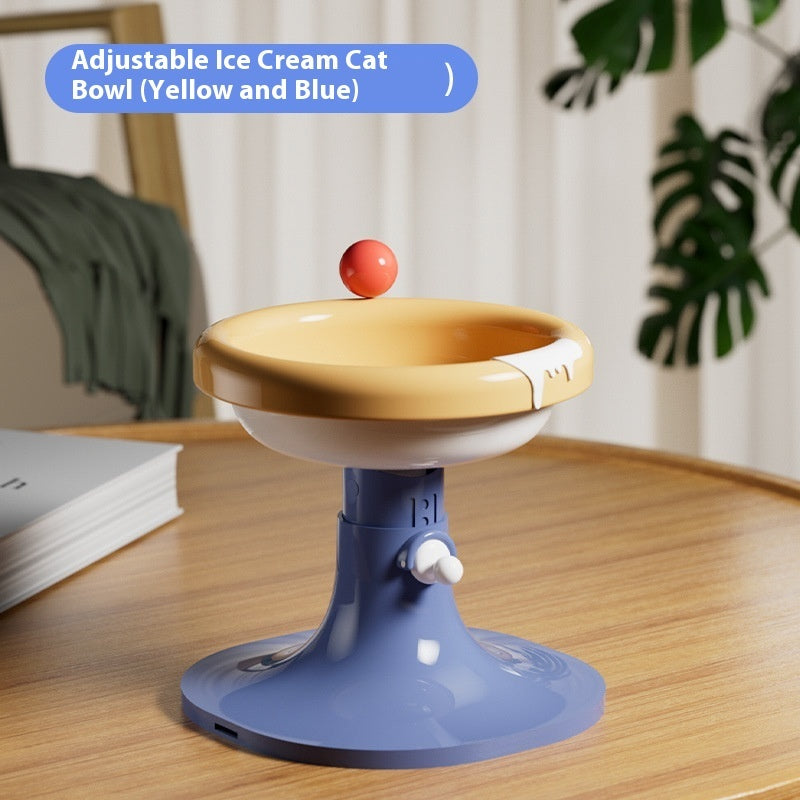 Lifting Ceramic Cat Feeding Bowl