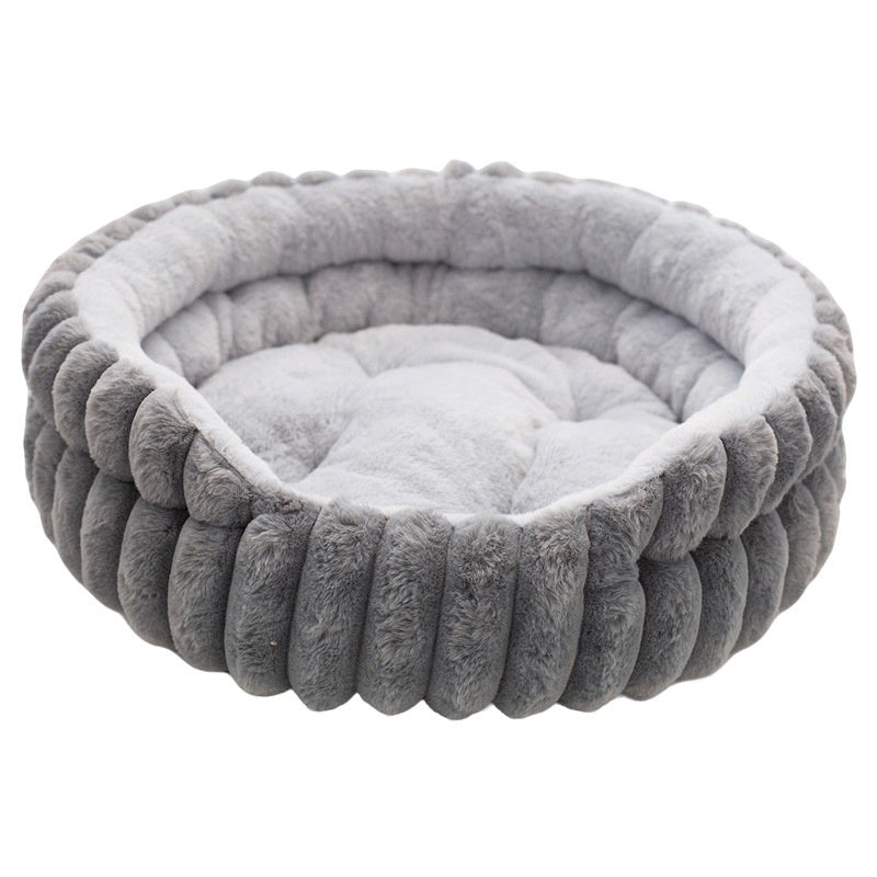 Pet Cat Nest Straight Rabbit Plush Pet Bed