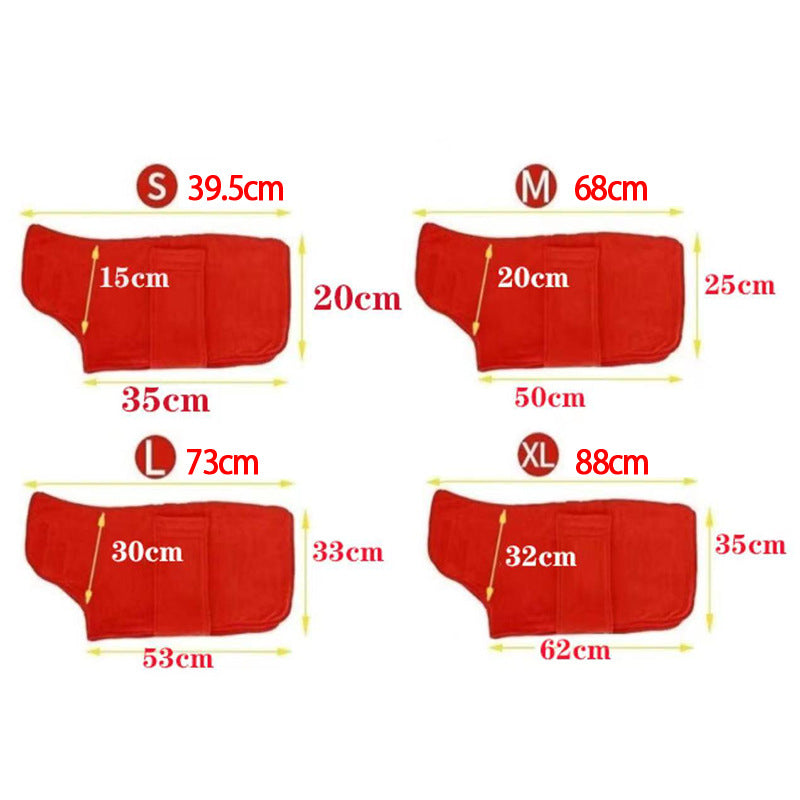 Pet Bathrobe Fast Drying Towel